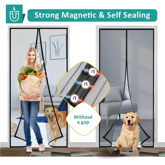 IKSTAR Other - Magnetic Screen Door - Black